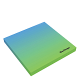 Самоклеящий блок для записей Berlingo голубой/зеленый