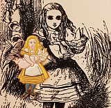 Значок эмалированный «Алиса.  С поросёнком»