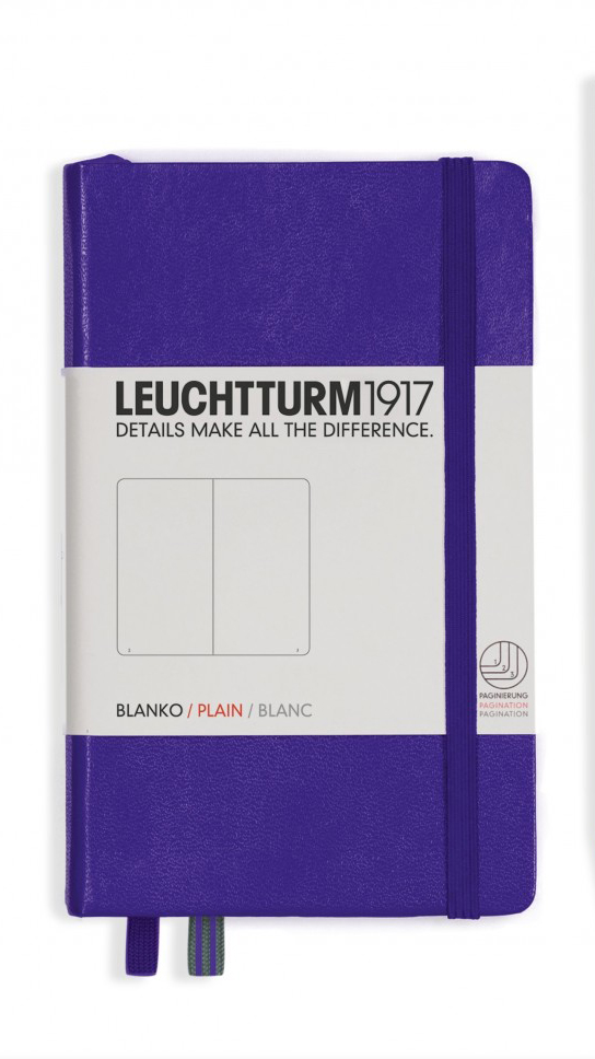 

Записная книжка Leuchtturm A6 (нелинованная), фиолетовая, 187 стр. , твердая обложка