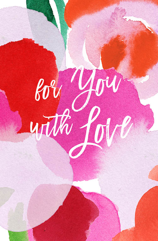 

Открытка Paperie «For you with love»