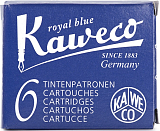 Набор картриджей KAWECO 6шт королевский синий