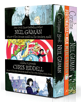 Coraline / Fortunately,  the Milk / The Graveyard.  Book Box Set 3 in 1