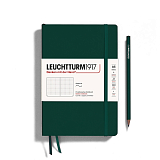 Блокнот Leuchtturm1917 Medium A5 61л в точку мягкая обложка Цвет: Зеленый лес