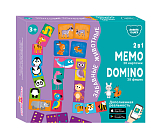 Настольная игра Memo domino Забавные животные