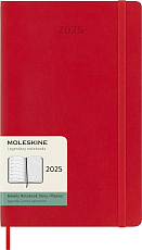 Еженедельник Moleskine CLASSIC SOFT WKNT Large 130х210мм 144стр.  мягкая обложка красный DSF212WN3