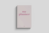 Ежедневник LAWN My planner розовый