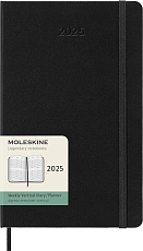 Еженедельник Moleskine CLASSIC WKLY VERTICAL Large 130х210мм 144стр.  черный DHB12WV3