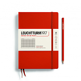 Блокнот Leuchtturm1917 Medium A5 125л в клетку твердая обложка Рыжий лис