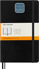 Блокнот Moleskine CLASSIC SOFT EXPENDED Large 130х210мм 400стр.  линейка мягкая обложка черный QP616EXP