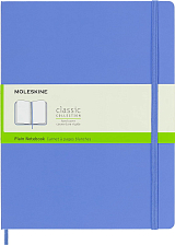 Блокнот Moleskine CLASSIC XLarge 190х250мм 192стр.  нелинованный твердая обложка голубая гортензия QP092B42