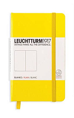 Блокнот Leuchtturm1917 Classic A6 (9x15см.  ) 80г/м2 - 187 стр.  нелинованный,  твердая обложка,  цвет: лимонный