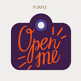 Бирка Paperie «Open me - purple»