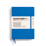 Блокнот Leuchtturm1917 Medium A5 125л в клетку твердая обложка Цвет: Небесный