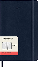 Ежедневник Moleskine CLASSIC SOFT Large 130х210мм 400стр.  мягкая обложка синий сапфир DSB2012DC3