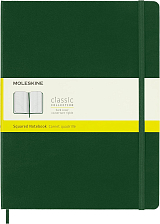 Блокнот Moleskine CLASSIC XLarge 190х250мм 192стр.  клетка твердая обложка зеленый QP091K15