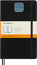 Блокнот Moleskine CLASSIC EXPENDED Large 130х210мм 400стр.  линейка твердая обложка черный QP060EXP