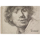 Альбом для рисования.  «Рембрандт.  Автопортрет с открытым ртом»