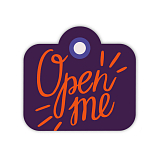 Бирка Paperie «Open me - purple»