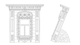 Сборная модель наличника деревянная «Хорлово»